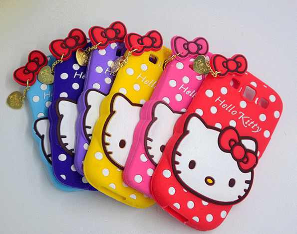 Cheap lovely hello kitty silicon Case For iPhone 4 5s 6s plus SAMSUNG galaxy S6 S7 NOTE 3 5 wholesale