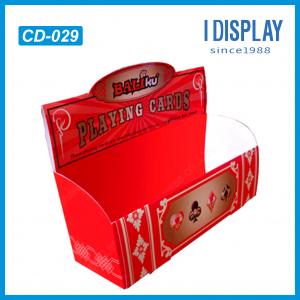 China cardboard counter top display racks for cards holder on sale