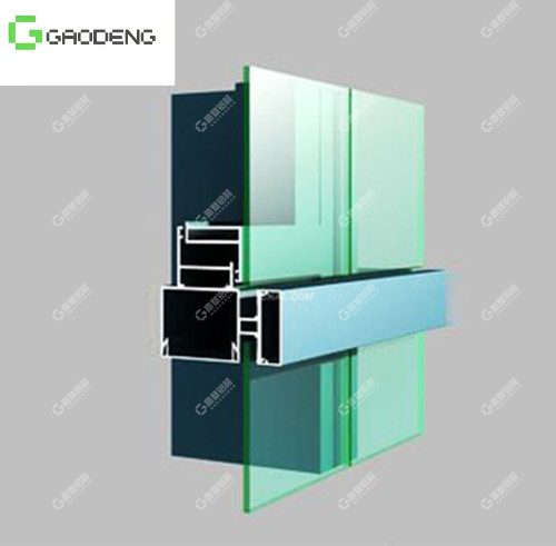 Cheap Anodized  Open Frame Curtain Wall Aluminum Profile With  Great Durability wholesale