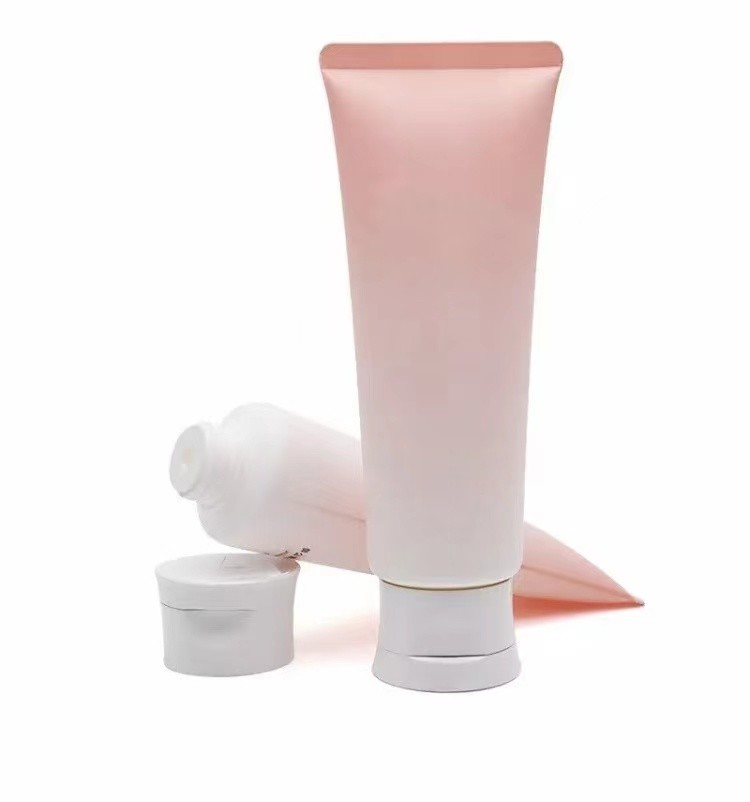 Buy cheap Empty Cosmetic Transparent Plastic Tube Flip Top Cap Face Wash Cream Soft Tube from wholesalers