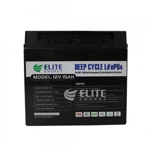 Cheap Deep Cycle LiFePO4 12.8V 15Ah Solar Li Ion Battery Lithium Pack wholesale