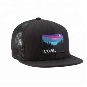 Cheap Custom Embroidered Flat Bill Snapback Hats , Nylon Mesh Snapback Hats wholesale