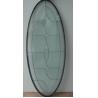 low price oval decorative glass panel with zinc  caming for sale