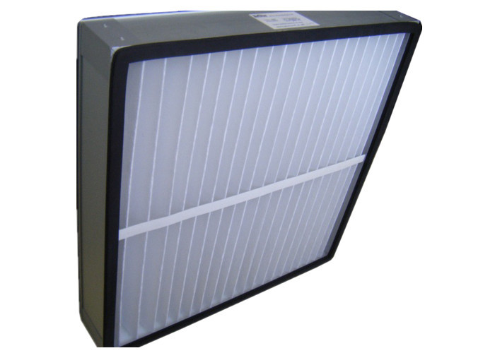 Cheap Polyester Media Deep Pleated Panel Air Filters Home With Metal Frame wholesale