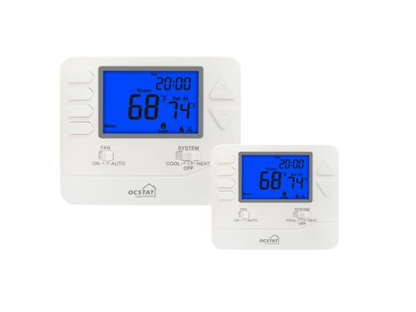 Quality 2 Heat / 2 Cool Electronic Heat Pump HVAC Thermostat With Heating And Cooling for sale
