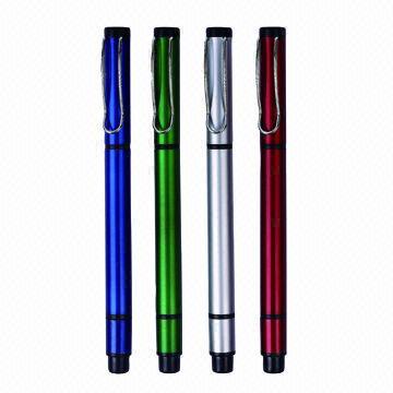 Cheap Ballpoint Pens with Black Ink and Highlighter at One End wholesale