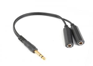 Flexible Y Splitter Audio Visual Cables For Headphone Microphone Speaker