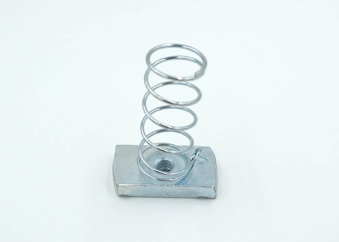 Precision Hot Dip Galvanized Fastener Nuts , M8 Spring Nut For Home Depot