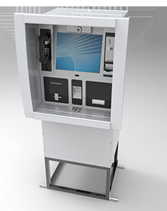 Cheap Wall Mounted / Through Wall Kiosk Cash Operate For Money Deposit Withdraw Transfer wholesale