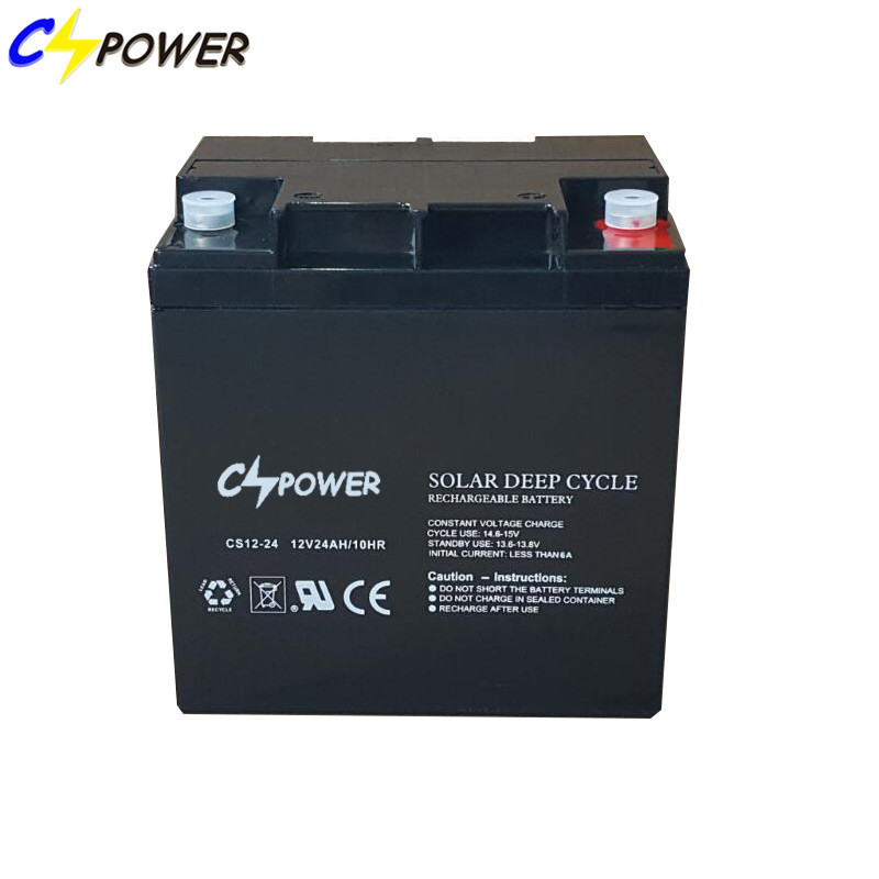 China CSPOWER Deep Cycle AGM BATTERY 12V 24Ah For UPS/Mobility Scooter on sale