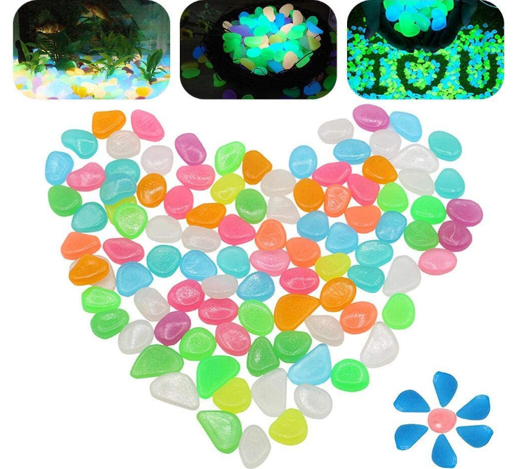 Quality 2mm 3mm Glow In The Dark Stone Garden Fish Tank Decoration for sale