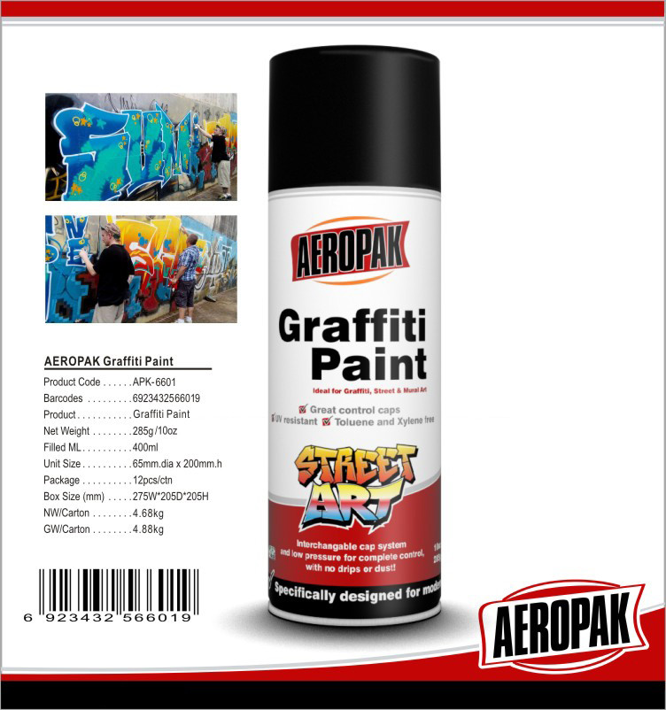 Cheap Aeropak Non Toxic Artist Graffiti Spray Paint With Hand Held Pressurized Can wholesale