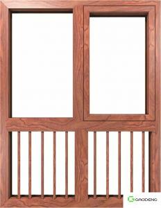 Cheap Wooden Grain Extrusion Window And Door Aluminum Profiles With Great Feeling wholesale