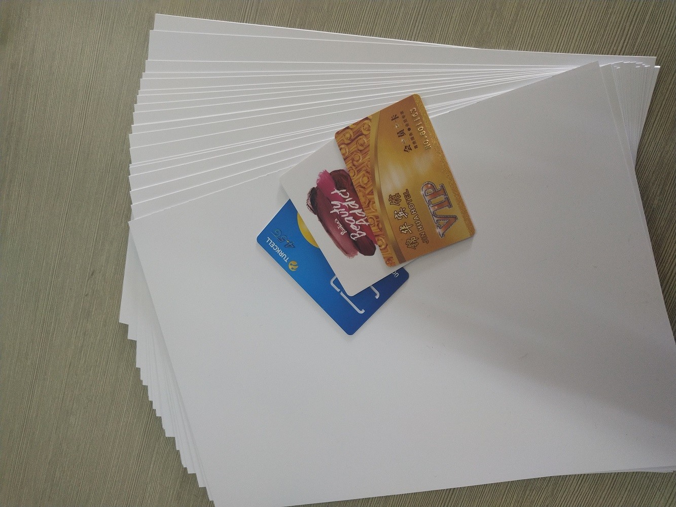 China A3 Size Inkjet Printing Pvc Sheet White Smart Card Production Materials on sale