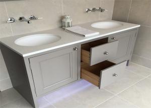 Cheap Custom Bathroom Vanity Cabinets Paint Surface Granite Countertop Including Basin Faucet wholesale