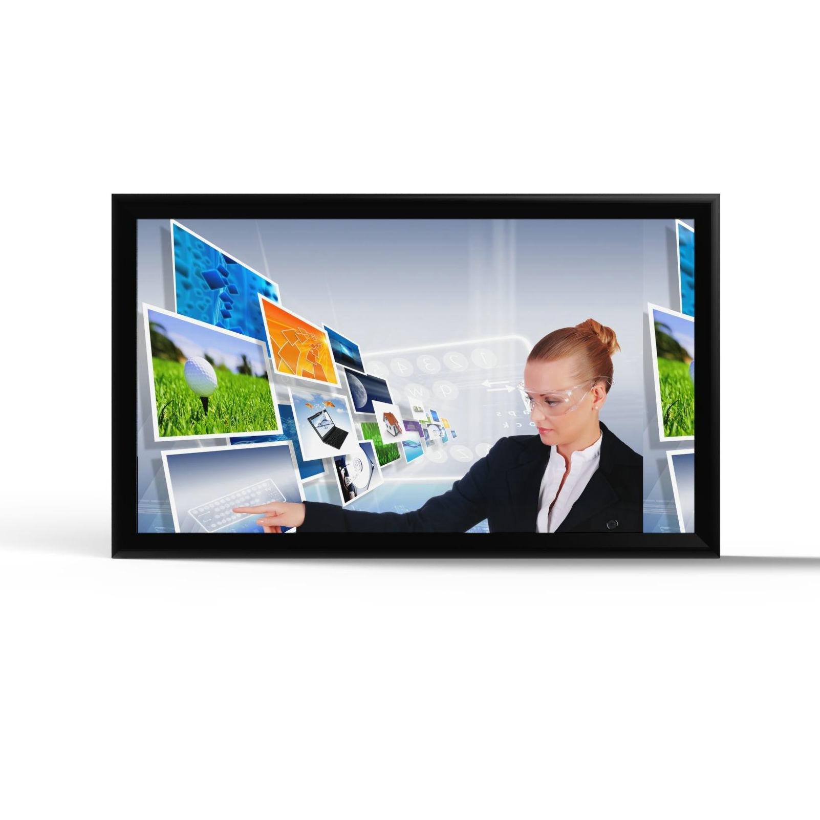 China Smart TV Business Social Media Display PC or Phone Touch Monitor Touch Panel interactive board on sale
