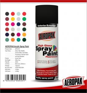 Cheap Metal / Wood / Glass Acrylic Spray Paint Flexible With Strong Adhesive wholesale