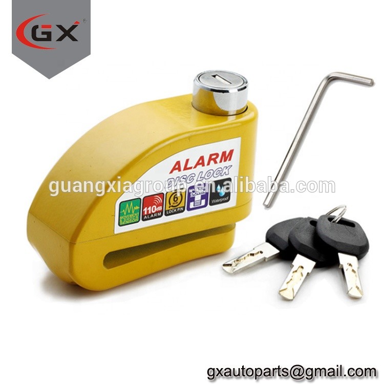 China Scooter/Motorcycle Anti-Thieft Alarm Disc Lock Wheel Brake Disc Lock on sale