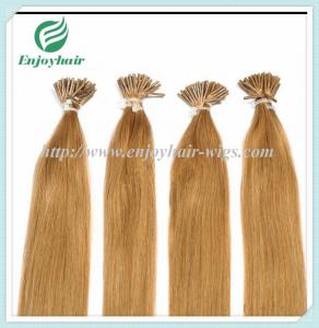 China Pre-Bonded Hair 10-28 100s/pack 27# color Straight Human Hair  hair extension malaysian on sale