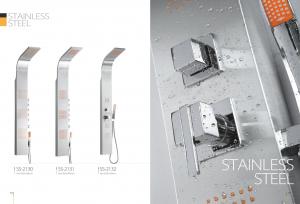 Cheap Apartments / Model Rooms Stainless Steel Shower Panel Free Standing Type wholesale