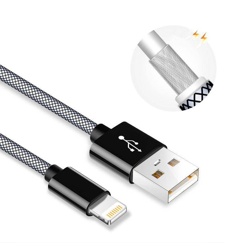 Iphone MFI USB to Lightning Cable 3.0 USB A To Lightning Fishing Net for sale