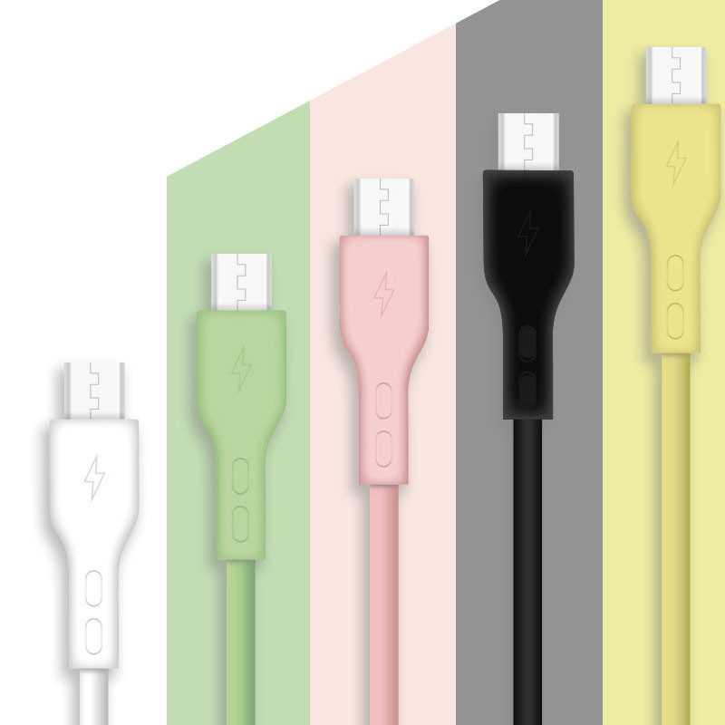 2.4A TPE File Transfer Cord Liquid Silicone Type C To Lightning for sale