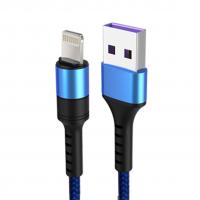 China 3A Nylon Braided Lightning Cable , Nylon Micro Usb Cable  For Apple Charging Cord for sale