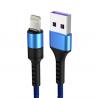 3A Smart  Fast Charging Nylon Lightning Cable Stable Current Easy To Install for sale