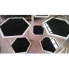 Greenhouse Black Tempered Glass Tabletop , Tempered Plate Glass Hexagon for sale
