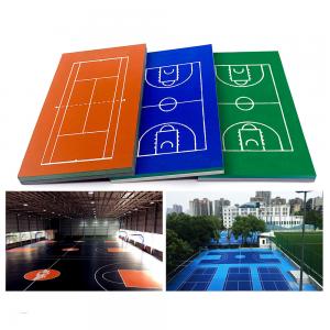 Cheap IAAF PU Sports Flooring For Volleyball Badminton Court wholesale