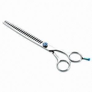 Cheap Pet scissor, made of SUS440C stainless steel, convex edge blade and 59 to 61HRC hardness wholesale