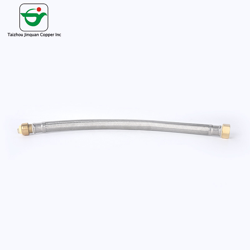 China Brass Nut 18 Inch SS304 SS Wire Braided Flexible Hose on sale