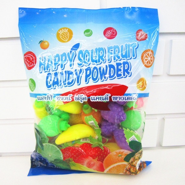 Cheap Candy powder Sour Powder Candy With Fruit Shape Packed In Bag Yummy And Lovely wholesale