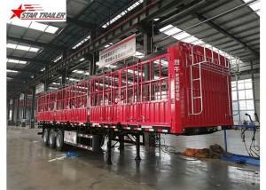Cheap Cargo Stake Side Wall Semi Trailer 60T Heavy Duty Load With Longer Service Life wholesale