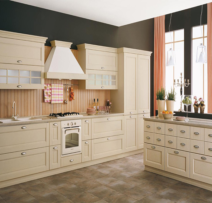 Cheap White Color White Shaker Kitchen Cabinets , Pre Assembled Kitchen Cabinets wholesale