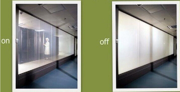 Intelligent Adjusting Light Glass Smart Glass Shower Door with Smart Glass Film for sale