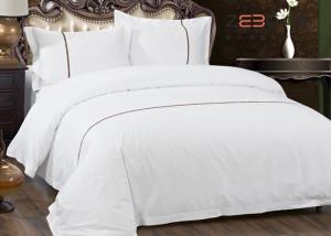 Cheap Hotel Bedding Set 100% Cotton With 60S 300T King Size And White Color wholesale
