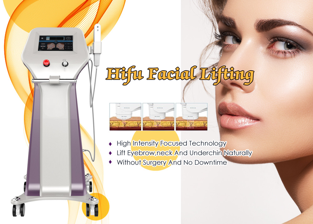 Cheap Professional Ultrasonic HIFU Facelift Machine / Hifu Skin Tightening Machine wholesale