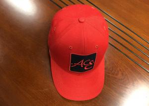 Cheap ACE brand newest bling star 3D embroidery logo 6panel red baseball caps hats wholesale