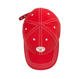 Cheap Fashionable Customize Red Metal shoes buckle patch Logo baseball sports Hats Caps wholesale