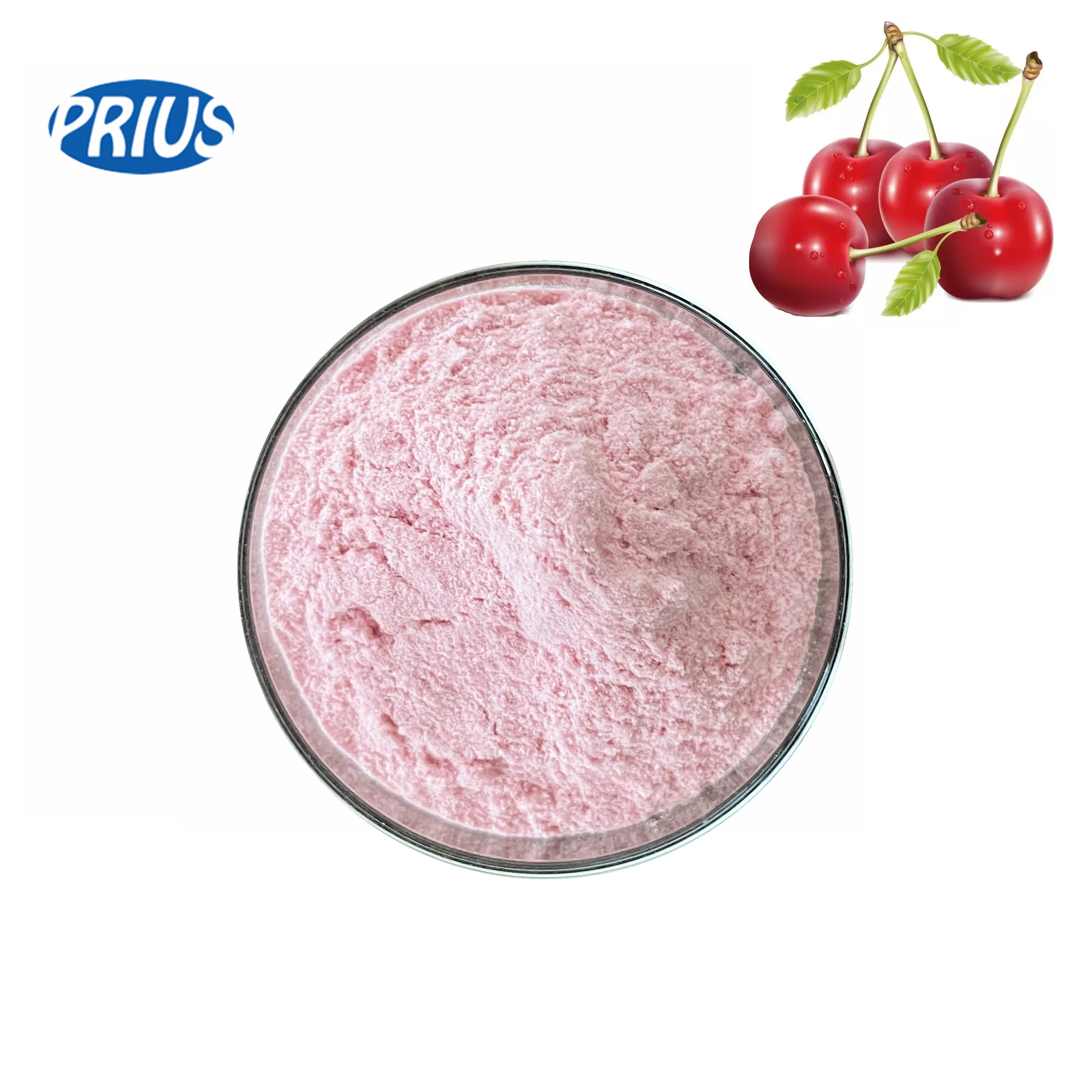 China Pink Acerola Cherry Vitamin C Powder 17% 25% Fruit And Vegetable Powder on sale