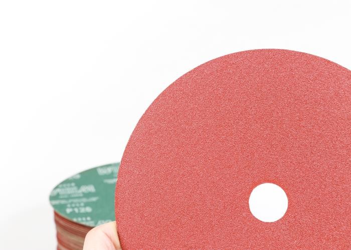 China 5 Inch Sanding Discs 100mm Aluminum Oxide Resin Fiber Sanding Discs For Angle Grinder Start on sale