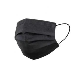 Cheap Daily use 3ply Meltblown Cloth Mask Facemask Outdoor Breathable Black Medical Mask wholesale