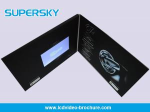 Cheap Promotional LCD Video Brochure Free USB Cable Video Booklets With Durable Battery wholesale