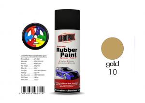 Cheap Wheel Removable Rubber Spray Paint With Pearl Luster Gold Color wholesale