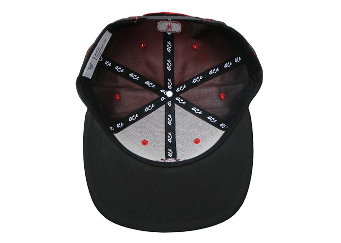 ACE wholesale customize flat brim cap red tone embroidery cool male