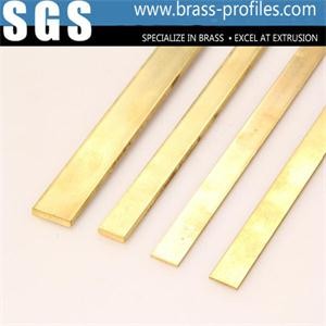 Cheap Copper Zinc Alloy Extrusions Brass Flat Bars With Customized Sizes wholesale