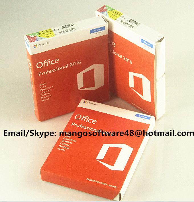 Cheap 32 / 64 Bit Office 2016 Pro Plus Retail For Global Area Full Functions wholesale