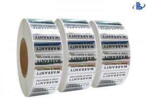 Cheap Tamper Proof VOID Security Labels Silver Label Tape Warranty Labels wholesale