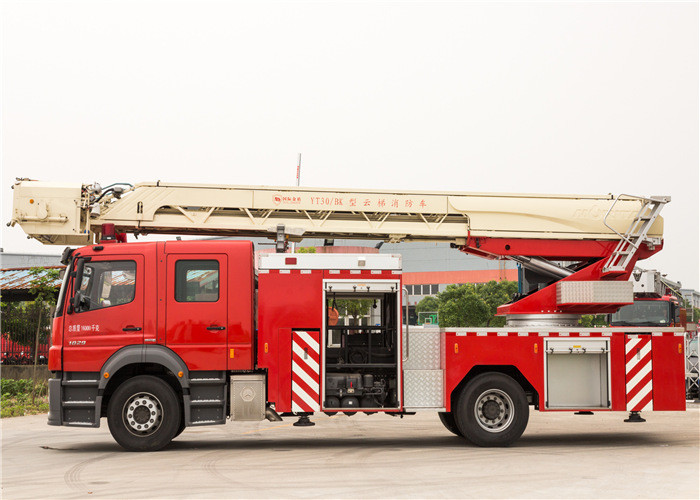 China 32m Height Aerial Ladder Platform Fire Vehicle with Two Seats 6x4 Drive on sale